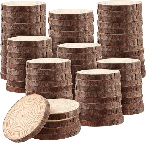 100 wood slices discs tree - wood,