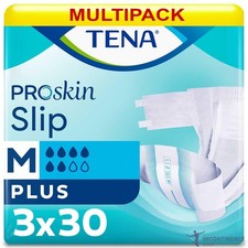 3x TENA ProSkin Slip Plus
