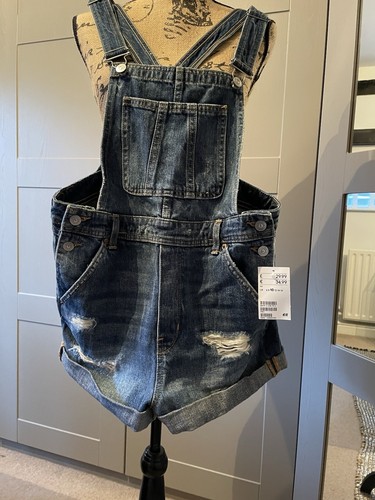 Women jean dungaree - dungaree, shorts