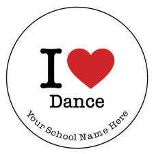 144 Personalised I Love Dance