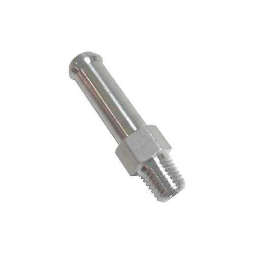 Npt aluminum nipple barb - aluminum,