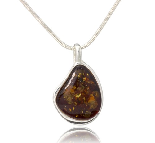 Natural baltic amber sterling - natural,