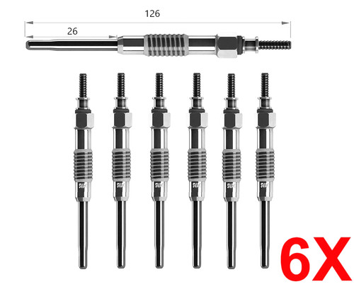 Glow plugs jaguar - 6x,