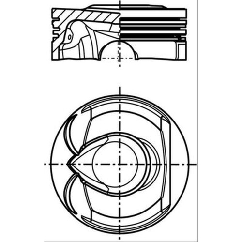 Piston fits citroen - 1x, 5
