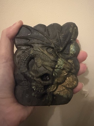 Labradorite dragon skull - dragon,