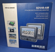 NEXTBASE SDV49-AM Rechargeable Car Travel DVD Players Twin 9” Inch Screen