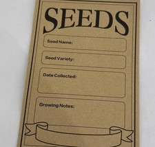10 x Seed Envelopes 3.1 x 4.7 Inch Small Paper Printed Seed Envelopes