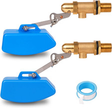 2 Pack Brass Float Valve 1/2