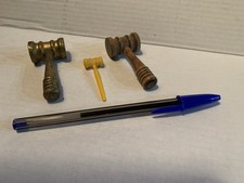 Lot Of 3 Vintage Mini Gavels