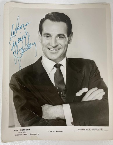 Ray anthony signed autographed - anthony,