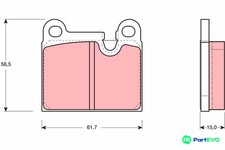 TRW DISC BRAKE BRAKE PAD SET