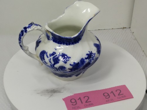White blue small milk cream - blue,