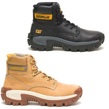 Mens CAT Safety Boots Caterpillar Invader Hiker Steel Toe Cap Work Shoes