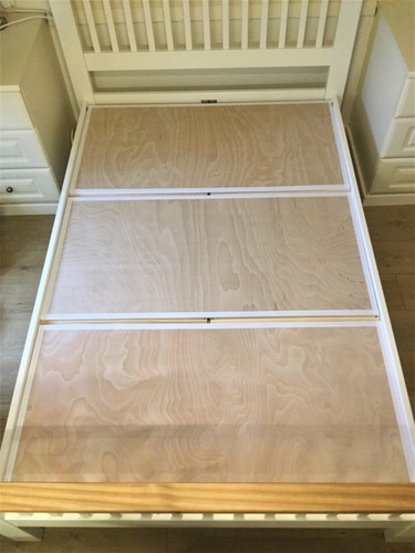 Double bed under - , mattress