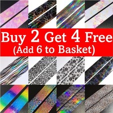 Nail Art Foils Holographic Marble Designer Decal Decor Transfer Sticker Manicure