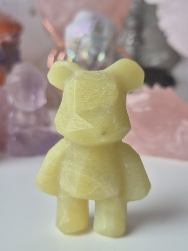 Lemon jade geometric bear - lemon,
