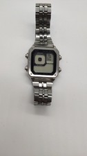 Seiko Digi-Borg G757-5010 Silver Wave Digital Chronograph (spares or repairs)