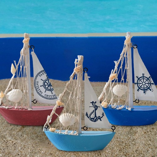 Mini sailboat model decoration - mini,
