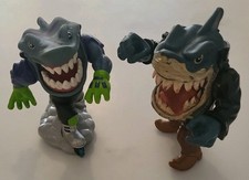 Vintage Street Sharks Pool Shark Ripster and Streex. rare 1995 toys 