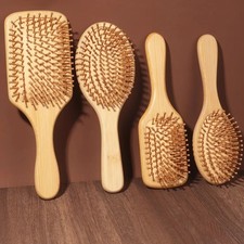 Natural bamboo wooden hair - bamboo,