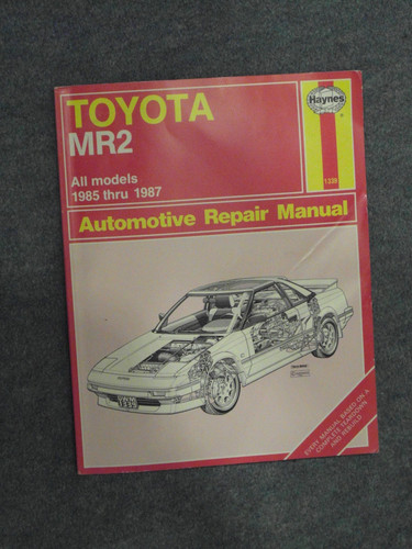 Haynes toyota mr2 1985 - haynes,