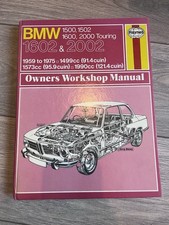 BMW 1500, 1502, 1600, 1602, 2000, & 2002 (1959-1977) Haynes Workshop Manual