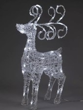 VERY HOME spun acrylic light up outdoor standing reindeer 72cm  RRP £69.99