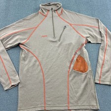 PIEPS Base Layer Shirt Mens XL Merino Wool Blend Outdoor Ski Hiking Thermal