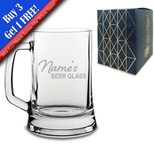 Personalised engraved beer mug - beer,
