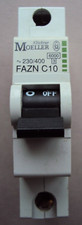 MOELLER Klockner FAZN C10 10A TYPE C 6000 SP MCB 10 AMP CIRCUIT BREAKER TRIP