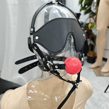 PU Leather Open Mouth Ball Gag