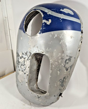 Historic Auster Nose 1940s Aircraft Vintage Industrial Art WW2 Silver Blue