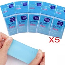 Clean and Clear Oil Control Film Blotting Paper 60 sheets x 5 Packs - 300 Total