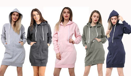 Women ladies long hoodie coat - women,