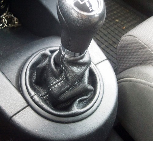 Black genuine leather gear - genuine,