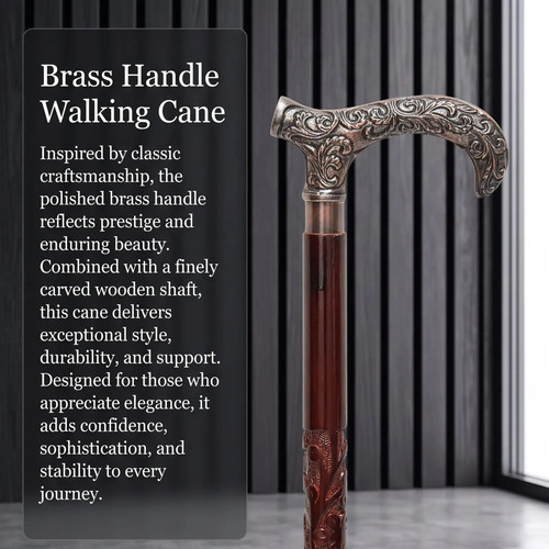 Handmade wooden walking cane - walking,