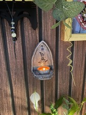 Handmade Tealight Holder Witch