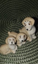 Wade Happy Families - Dog & puppies -  set of 3. vintage animal whimsies.