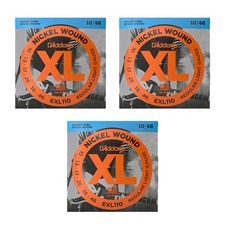 Electric Guitar Strings 10-46 (3 Set Pack) D'Addario EXL110-3D NN4