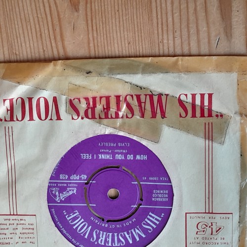 Elvis presley 1956 hmv 7 - nm/vg,