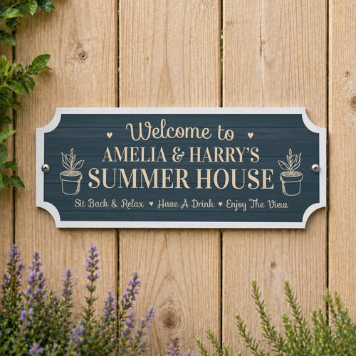 Personalised summerhouse sign - summerhouse,