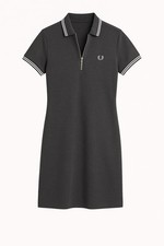Fred Perry Polo Dress In Grey