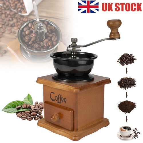 Manual coffee grinder wooden - manual,