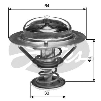 Gates thermostat coolant - thermostat,coolant, fits