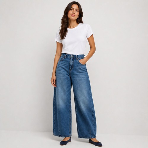 Relaxed mid rise barrel - m&s,