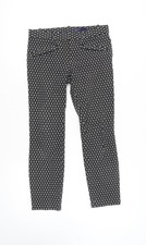 GAP Women's Black Geometric Trousers Size 2