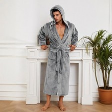 Mens Hooded Dressing Gown