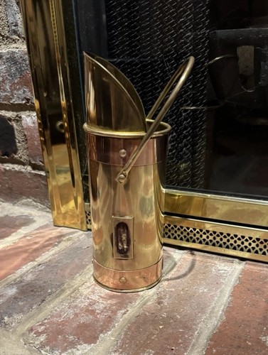 Vtg brass copper - copper, fireplace