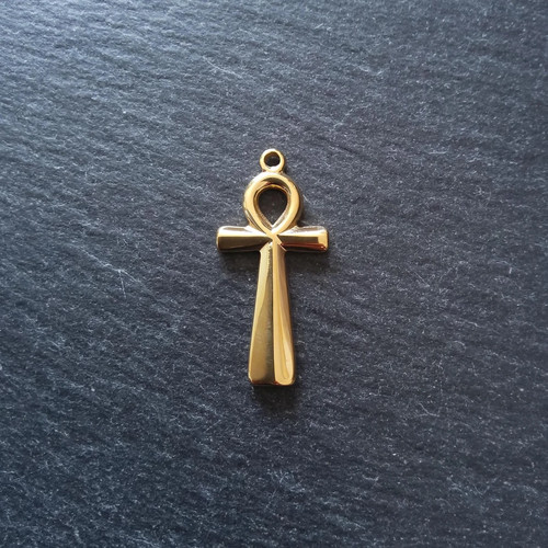 Ankh pendant genuine 14k gold - 14k,