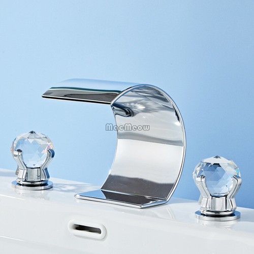Bathroom double crystal handle - double,